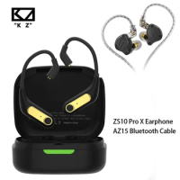 KZ ZS10 PRO X &amp; AZ15 in Ear HiFi IEMs Bass Metal Hybrid Sport Noise Cancelling Headset Wireless Bluetooth-compatible 5.2