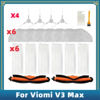 For Xiaomi Viomi V3 Max Robot Vacuum Cleaner Main Side Brush Hepa Filter Mop Rag Replacement Spare Parts Accessories V-RVCLM27B