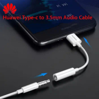 Original USB Type-C to 3.5mm Earphone Jack Adapter Converter Aux Audio Cable Headphone For Huawei P30 Pro honor magic 2 note 10