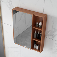 浴室鏡櫃北歐太空鋁鏡箱掛牆式衛生間鏡面櫃衛浴智慧鏡子帶置物架