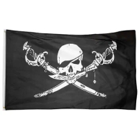 3Jflag 3X5Fts 90X150cm Jolly Roger Skull Cross Bones Pirate Brethren The Coast Flag
