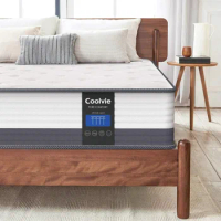Coolvie Queen Bed Mattress, 10 Inch Queen Size Hybrid Mattress, Queen Mattress in A Box with Motion Isolation &amp; Cool Sleep