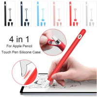 Anti-Lost Connector Strap iPad Stylus Nib Cover Tip Holder Touch Pen Silicone Case Protective Sleeve Wrap For Apple Pencil