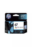 HP HP 67 Tri-Color Original Ink Cartridge (3YM55AA) -  Compatible with HP DeskJet 2722 All-in-One Printer.