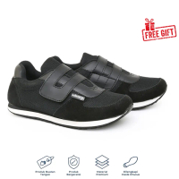 Sepatu Sekolah Sneakers Anak Hitam Original Brand CSD