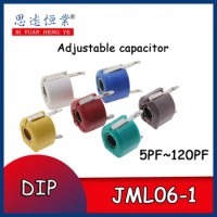 10PCS Adjustable capacitor JML06-1-5/10/20/30/40/60PF 6mm JML06-1 5PF~120PF DIP trimmer hjxrhgal variable capacity