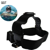 QQT For GoPro12 11 10 9 8 7 6 5 Camera adjustable headband soft strap, suitable for GoPro Hero 9 8 7 6 5 4 3+ 21 Sjcam SJ4000