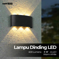Kaluku Mall - TaffLED Lampu Dinding LED Indoor Plastic Body 6 LED Warm White 6W - 6T