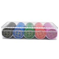 Pack of 100 Casino Chip Casino Set For Gambling Counting Game