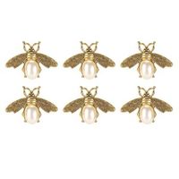 6Pcs Shoe Clips Detachable Exquisite Bee Shape Decorative Clothing Shoes Buckle For High Heels Sandals