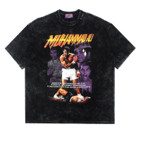 2023 HITAM PRIA Kaos OVERSIZED SAVEUR MUHAMMAD ALI MINERAL WASHED BLACK T SHIRT/BAJU Men Women BLACK