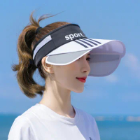 Adjustable Outdoor Sports Sunshade Hat For Women's Color Blocking UV Sun Hat For Travle Beach Cycling