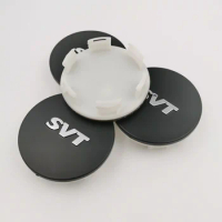 2024 Newest 4pcs X 65mm Car SVT Logo Refit Wheel Center Hub Cap Rim Emblem Badge Cover Sticker for Accessories