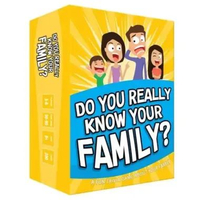 Mainan kartu obrolan Game Kartu Seru untuk Keluarga dan Teman, Do You Really Know Your Family Know F