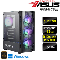 【華碩平台】i5十核GeForce RTX3060 Win11{魔化孫堅W}電競機(I5-13400F/B660/16G/512G)