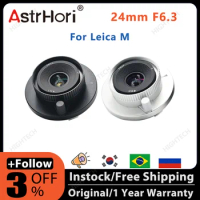 AstrHori 24mm F6.3 Full Frame Manual Lens Wide Angle Hyperfocal Pancake Lens Compatible with Leica M-Mount M6 M8 M9 M10 MP M240