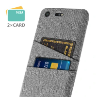For Sony Xperia XZ Premium Case Luxury Fabric Dual Card Phone Cover for Sony Xperia XZ Premium G8141 G8142 5.46" Funda Coque