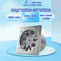 [COD][Chính hãng] Quạt thông gió vuông NEFA inox 100% FD150-FD300 - Hút mùi bếp, khử khói, lọc không