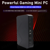 Eglobal Cheapest Gaming Mini PC Intel Core i5-1135G7 i7-1165G7 i7-11800H 3 Displays Max 64GB DDR4 2*NVME SSD DesktopComputer