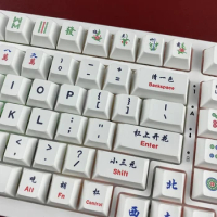 Mahjong keycaps Sparrow god Chinese style Sublimation of PBT Cherry Mechanical keyboard custom keycap MX Switch Anne Pro 2 GK61