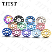 TITST M6 M8 M10 Titanium Drilled Bolt Spacer Washer for Motorcycle Modification 9 Holes Washers ( One Lot=2PCS)