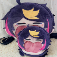 Anime Luxiem Vtuber Shu Yamino Big Mouth Transparent itabag Student Zipper Backpack Messenger Bags Shoulder Bag Kawaii Gift
