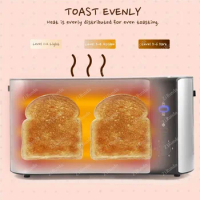 Stainless Steel 4 Slice Long Slot Toaster. toasters toaster 4 slice