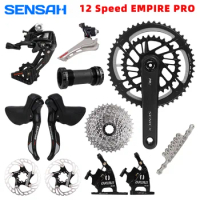 SENSAH 2x12 Speed EMPIRE PRO Road Bike Groupset with Hydraulic Disc Brakes Crankset 12v Shifter Cassette Chain for 105 R7000 NEW