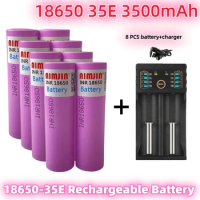 3.7V 3500mah 18650 Battery For Samsung 35E INR 18650 20A Lithium Lon Battery Replacement External Battery+Charger