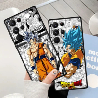 Cool D-Dragon Balls Saiyan For Samsung Galaxy S24 S23 S22 S21 S20 FE S10 S9 S10E S8 Plus Ultra Lite 5G Black Phone Case