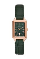 Fossil Fossil Women's Raquel Analog Watch ( ES5366 ) - Quartz, Rose Gold Case, Rectangular Dial, 12 