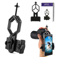 Universal Cell Phone Adapter Plastic for Monocular Microscope Telescope Binoculars Spotting Scope Mobile Phone Clip Bracket