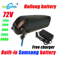 72v Hailong 40ah Lithium Battery Rechargeable Electric Bicycle 72V 20ah 30ah 35 60ah 50AH Electric Scooter Lithium Battery 3000w