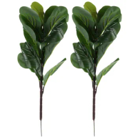 Artificial Plants Fiddle Leaf Fig Faux Ficus for Window Box Decor