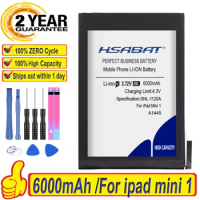 HSABAT 6000mAh Battery For ipad mini 1 for iPadmini1 A1445 A1432 A1454 A1455