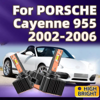 2Pcs 6000K Led Headlight Bulbs D1S Car Light 50000LM Headlamp Hid For PORSCHE Cayenne 955 2002 2003 2004 2005 2006