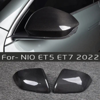 For NIO ET5 ET7 2022 2023 rearview mirror cover High quality carbon fiber side mirror cover sticker Car exterior accessories