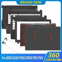 New For Asus GL553 GL553V GL553VD FX553 ZX553 FZ53 FX53 KX53 Laptop LCD Back Cover Front Bezel Palmrest Bottom Case Hinges 15.6