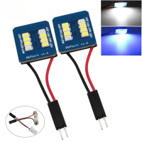 แผง LED รถ, 1PC, สีฟ้า/ส้ม/แดง/ชมพู/ม่วงเปลี่ยนเป็นสีขาว, Festoon T10 C5W, อะแดปเตอร์แบบปรับได้, ไฟอ