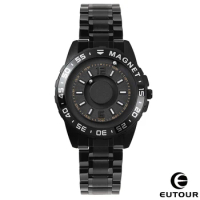EUTOUR New Men's Magnetic Sport Luxury Simple Magnetic Waterproof Quartz Watch Stainless Steel Strap