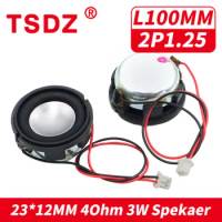 2Pcs 1Inch 23*12MM 4 Ohm 2W 3 Watt Full Range Speaker Mini Neodymium Loudspeaker DIY Round Bluetooth Speakers 24 23MM 2Pin 1.25