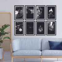 HIASAN DINDING  BLACK AESTHETIC POSTER 20x30 cm POSTER KAYU MDF