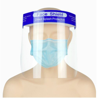 防護面罩-頭戴式透明防護面罩 (鬆緊式) 防護面罩 全臉防護 透明面罩 防油濺面罩 面罩