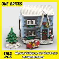 Moc Building Blocks Street View Model Book And Toy Store Technical Bricks DIY Assembly Construction Toys For Childr Holiday Gift