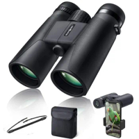 Binoculars 10/12X42 High Magnification Mobile Phone Camera Monocular Telescope Binoculars Professional Spotting Scope