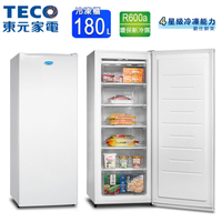 TECO東元180L窄身美型直立式冷凍櫃 RL180SW~含拆箱定位+舊機回收