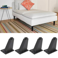 4 Set Sofa Legs 8cm Height Replacement Furniture Legs Solid Heavy Duty Table Legs Square Sloping Furniture Feet New Dropshipping
