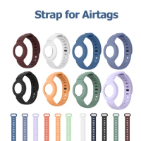 For Apple Airtag Case Bluetooth Tracker Soft Silicone Watch Bands Case Anti-Scratch Protective Cover Strap For Apple Air Tag