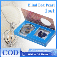 Kalung Mutiara Kerang Asli Wish Pearl Necklace Natural Oyster Pendant Necklace Charm Necklace Gift B