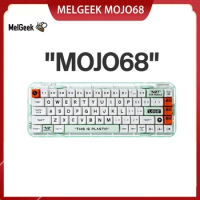 Melgeek Mojo68 Wireless Bluetooth Mechanical Keyboard Tri Mode Keyboard Rgb Backlit Hotswap Gasket P